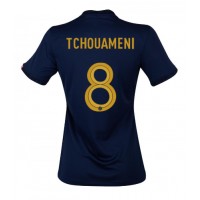 Frankreich Aurelien Tchouameni #8 Fußballbekleidung Heimtrikot Damen WM 2022 Kurzarm